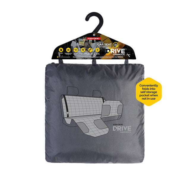 EzyDog Drive Hammock Rear - Charcoal