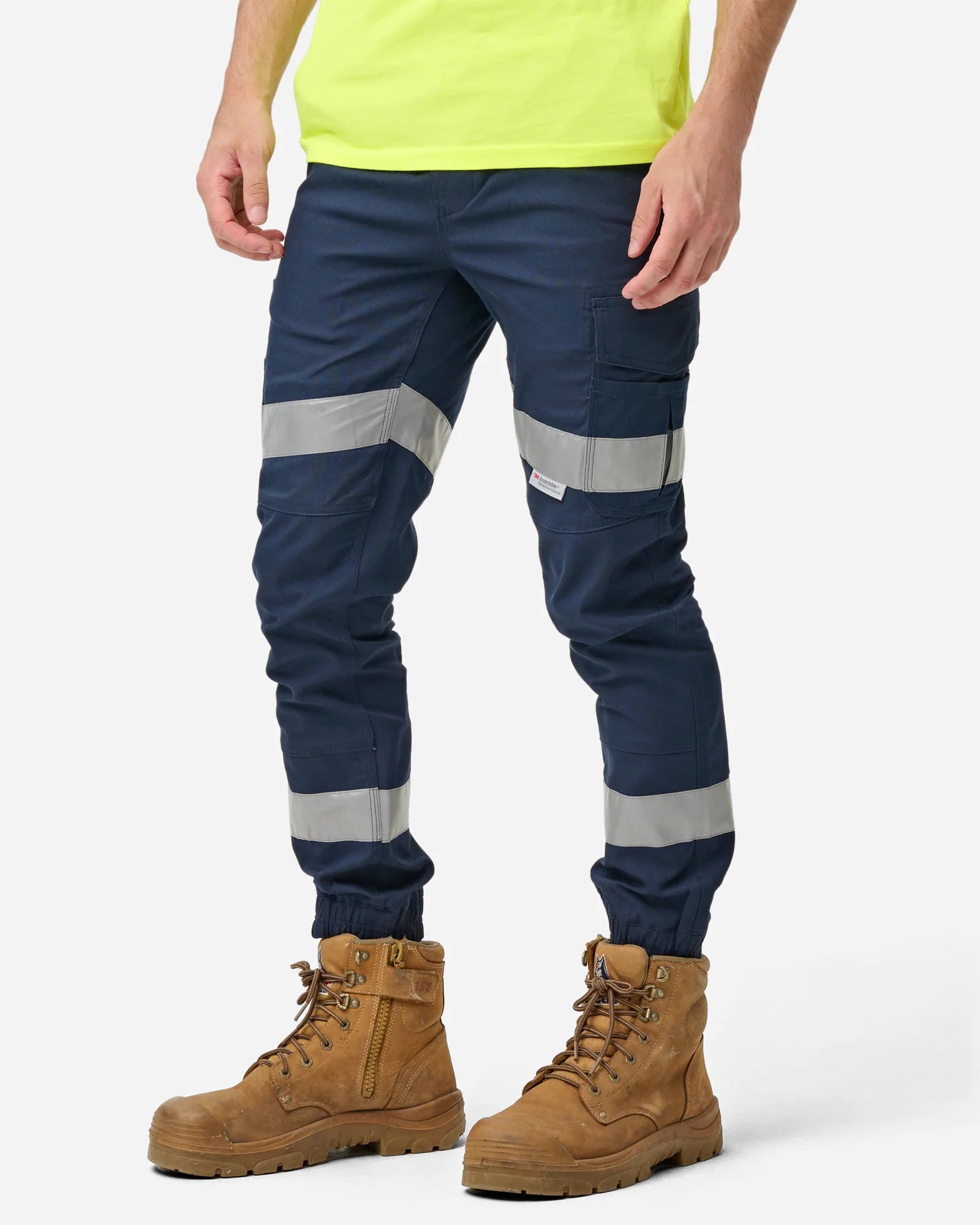 Elwood Mens Reflective Cuffed Elastic Pant