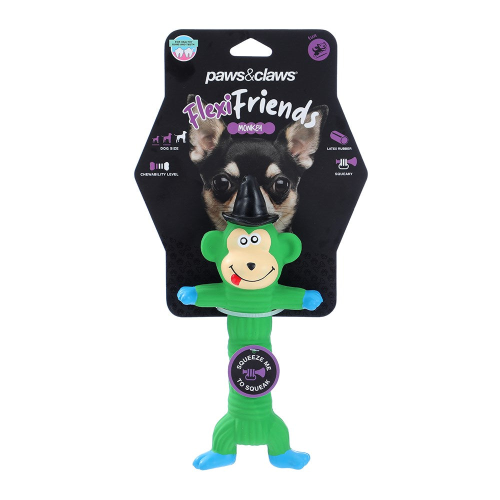 Flexible Friends Silly Animals Latex Dog Toy – Assorted (20cm)