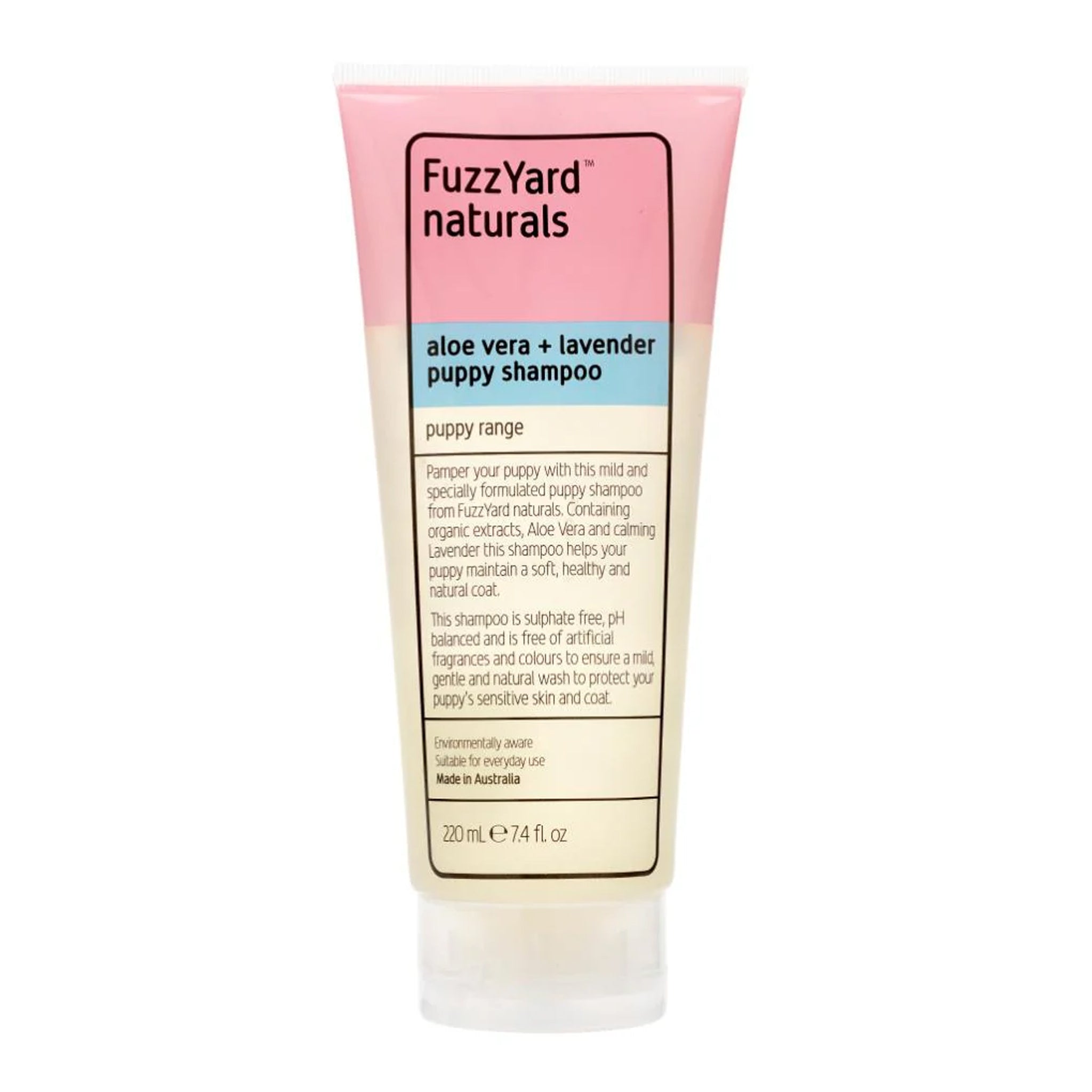 FuzzYard Puppy Shampoo - Aloe Vera + Lavender - 220ml