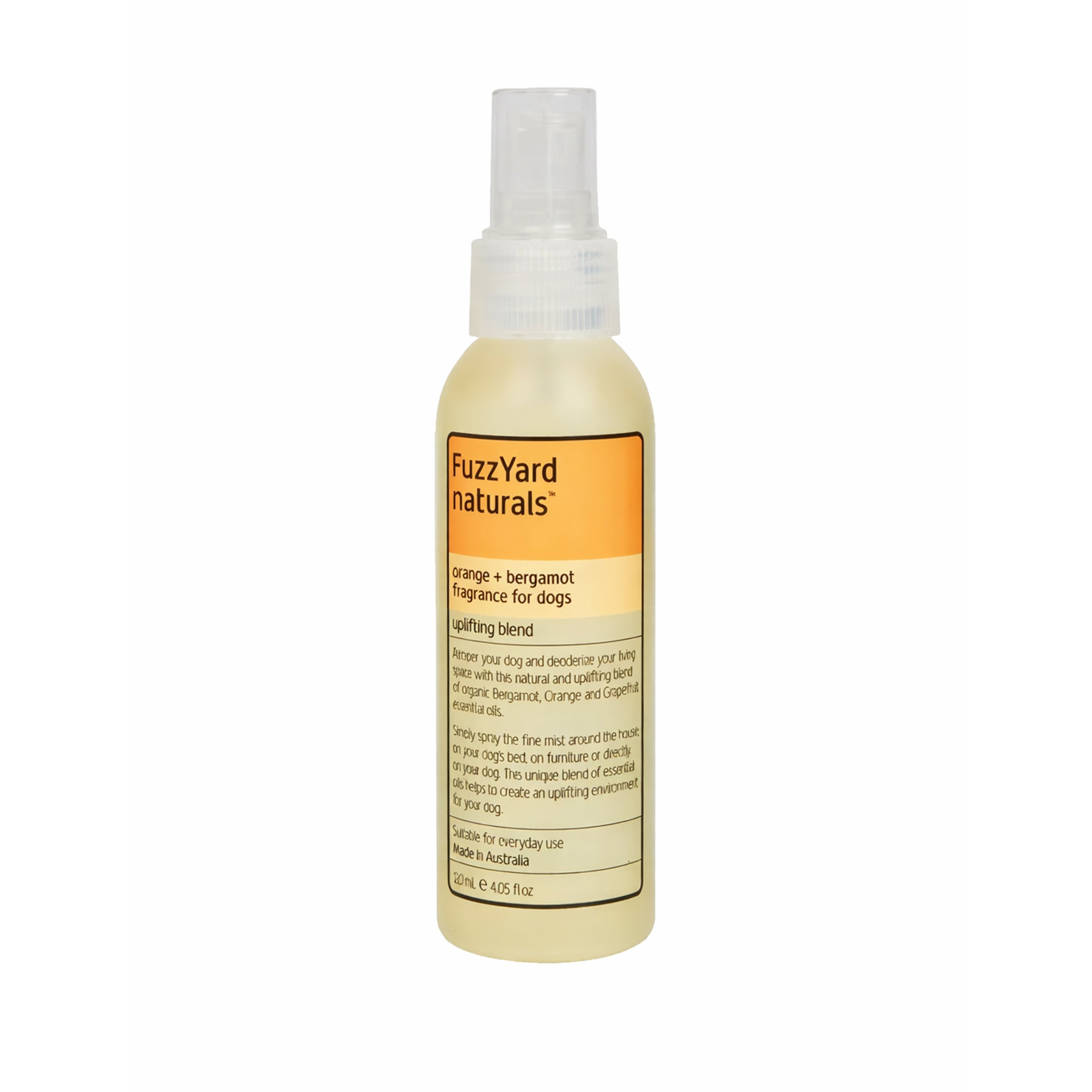 FuzzYard Orange & Bergamot Uplifting Spray - 120ml