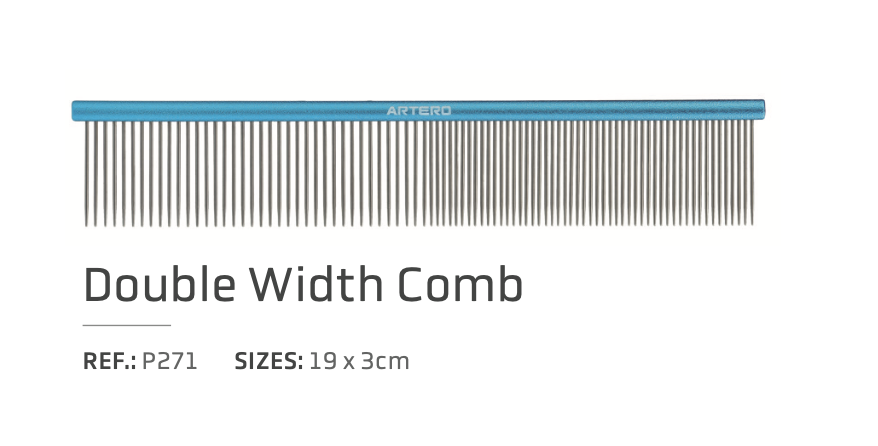 Artero NC Finishing Comb 50/50 – 19cm Bamboo Grooming Comb