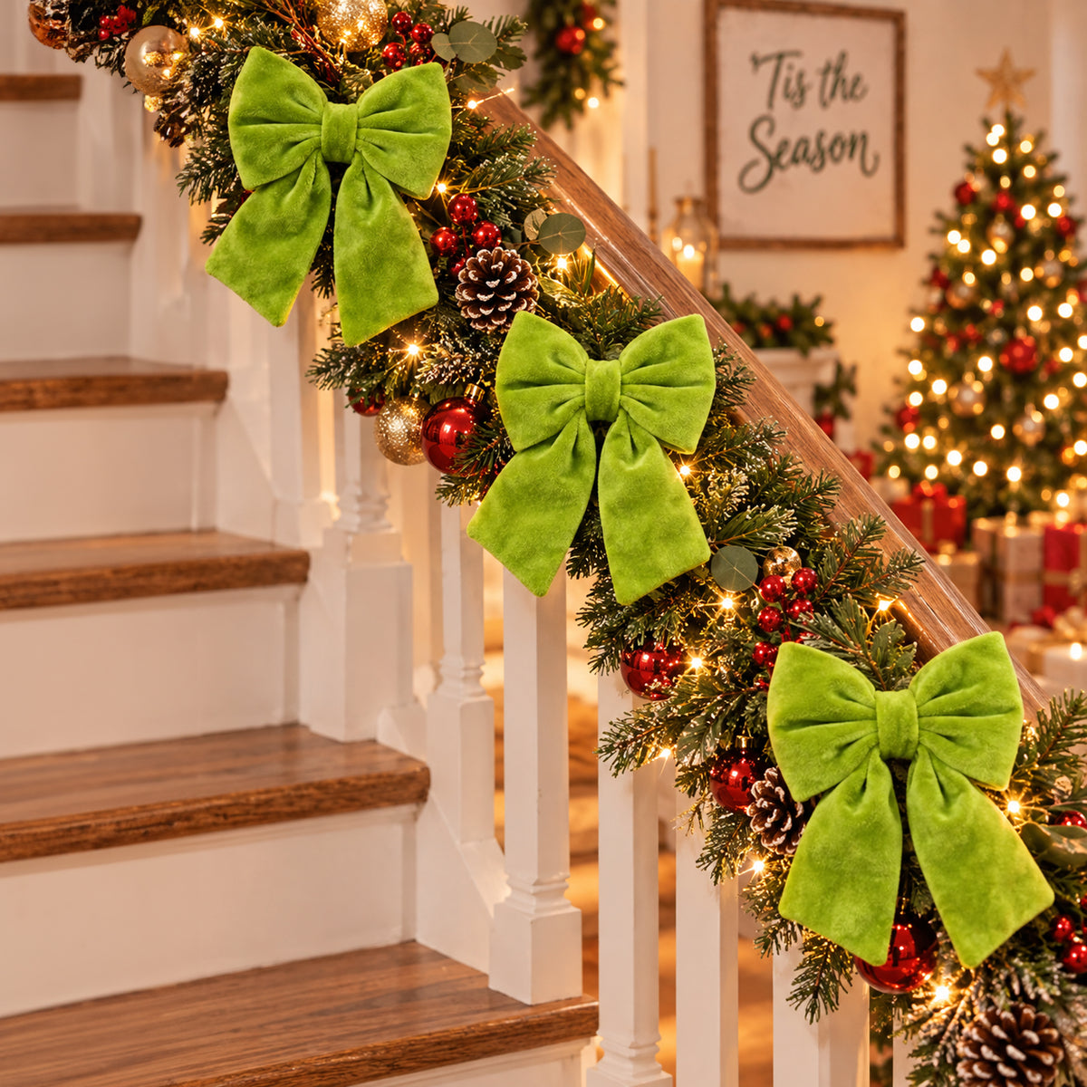 Grumble Christmas Decoration Bow 3pk