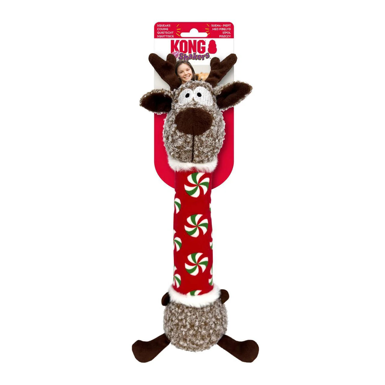 Kong Holiday Shakers Luvs Reindeer MED