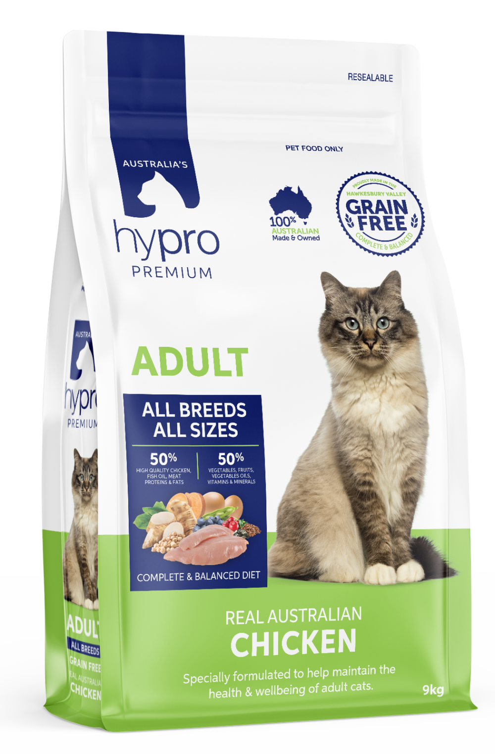 Hypro Premium Adult All Breeds Grain Free Chicken Dry Cat Food