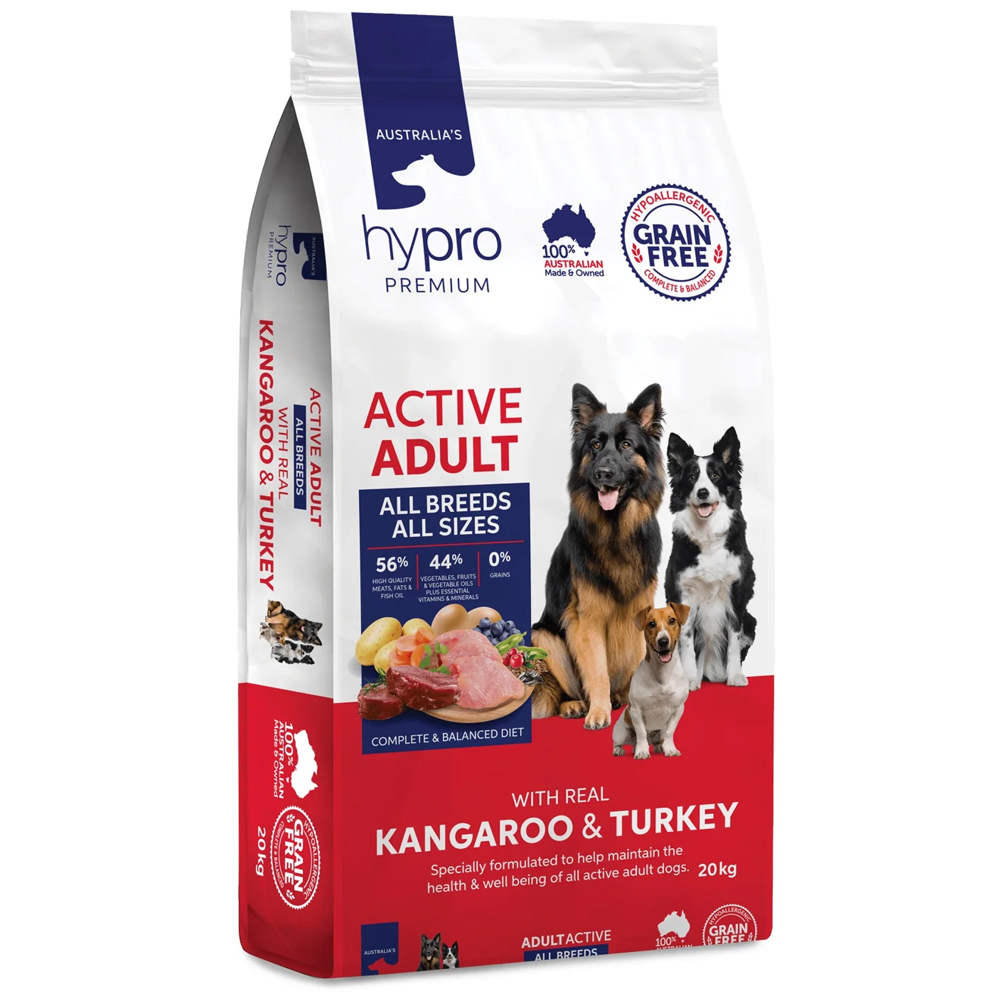 Hypro Premium Working Dog Grain Free Kangaroo & Turkey Dry Dog Food