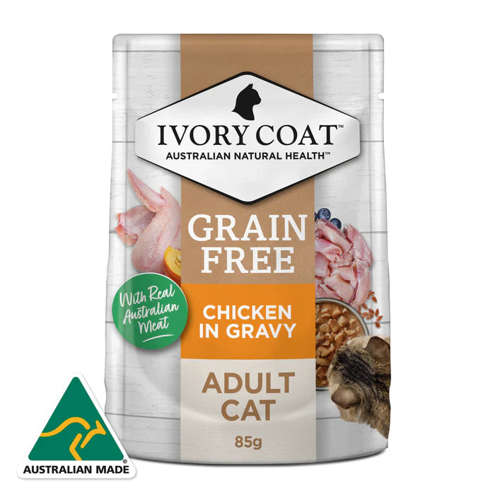 Ivory Coat Cat Adult Chicken In Gravy 85g 12pk