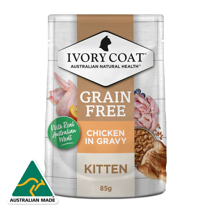 Ivory Coat Kitten Chicken In Gravy 85g 12pk