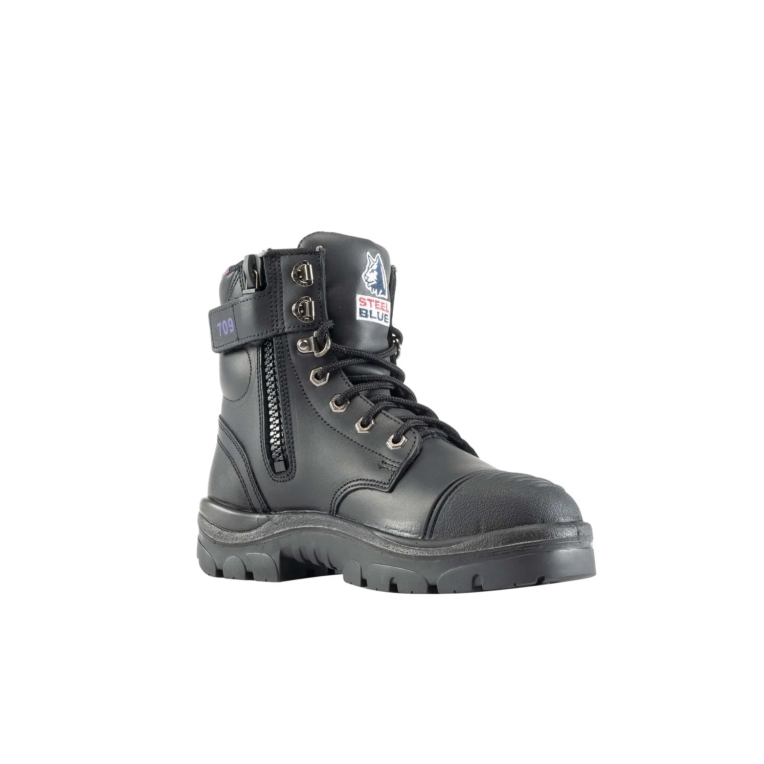 Steel Blue Argyle Zip Ladies Scuff Cap