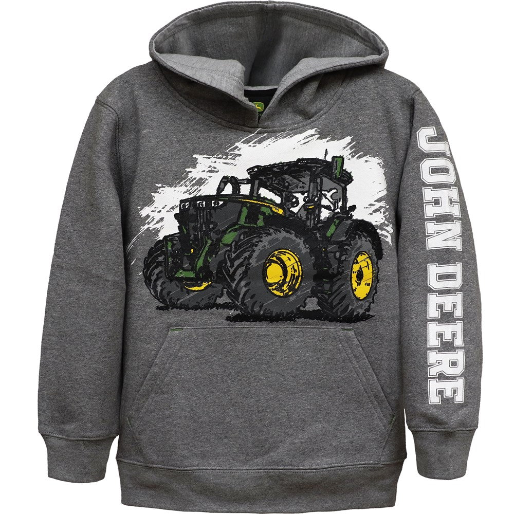 John Deere Kid's Sketch Tractor Fleece Pullover