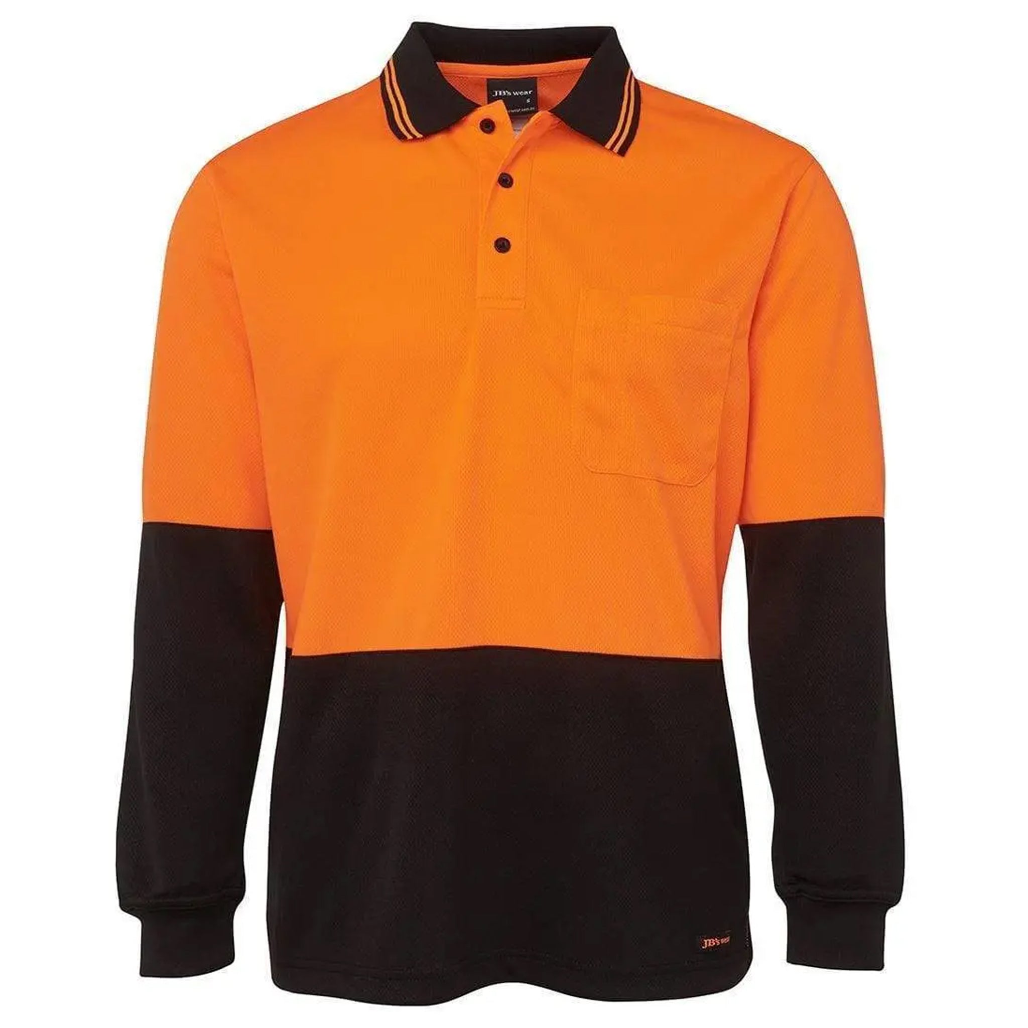 JB’s Wear Hi-Vis Long Sleeve Traditional Polo