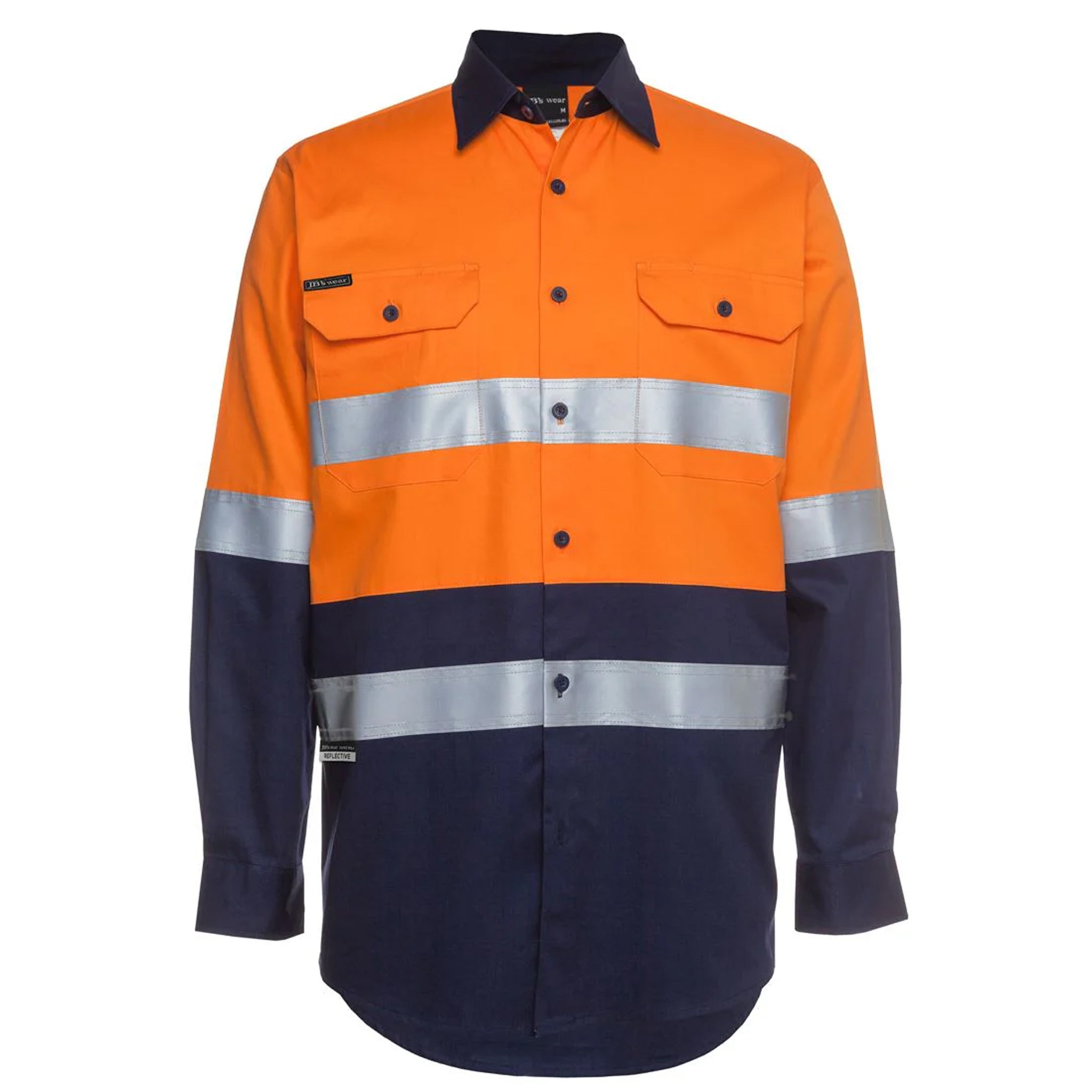 JB’s Wear Hi-Vis Day/Night 150G Long Sleeve Work Shirt