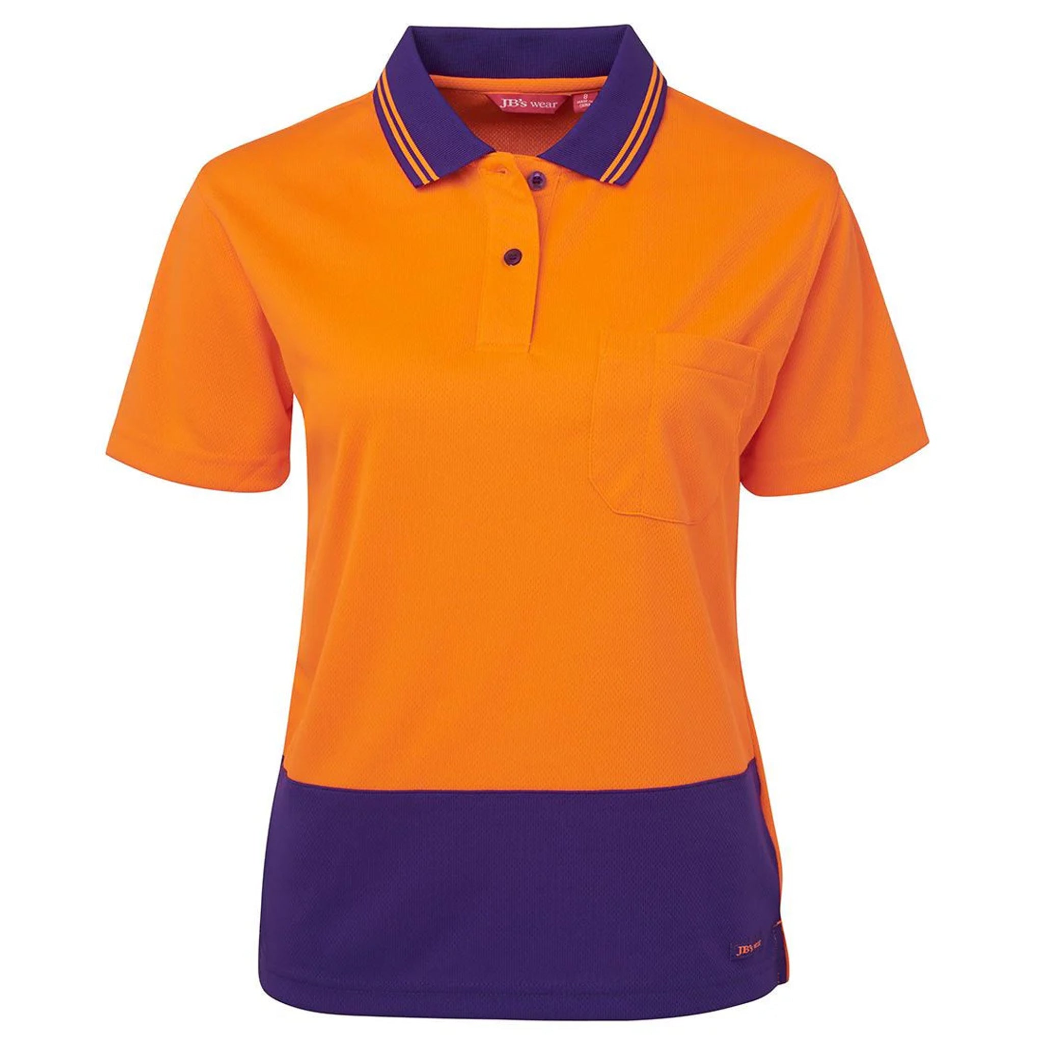 JB's Wear Ladies Hi-Vis Short Sleeve Comfort Polo – UPF 50+