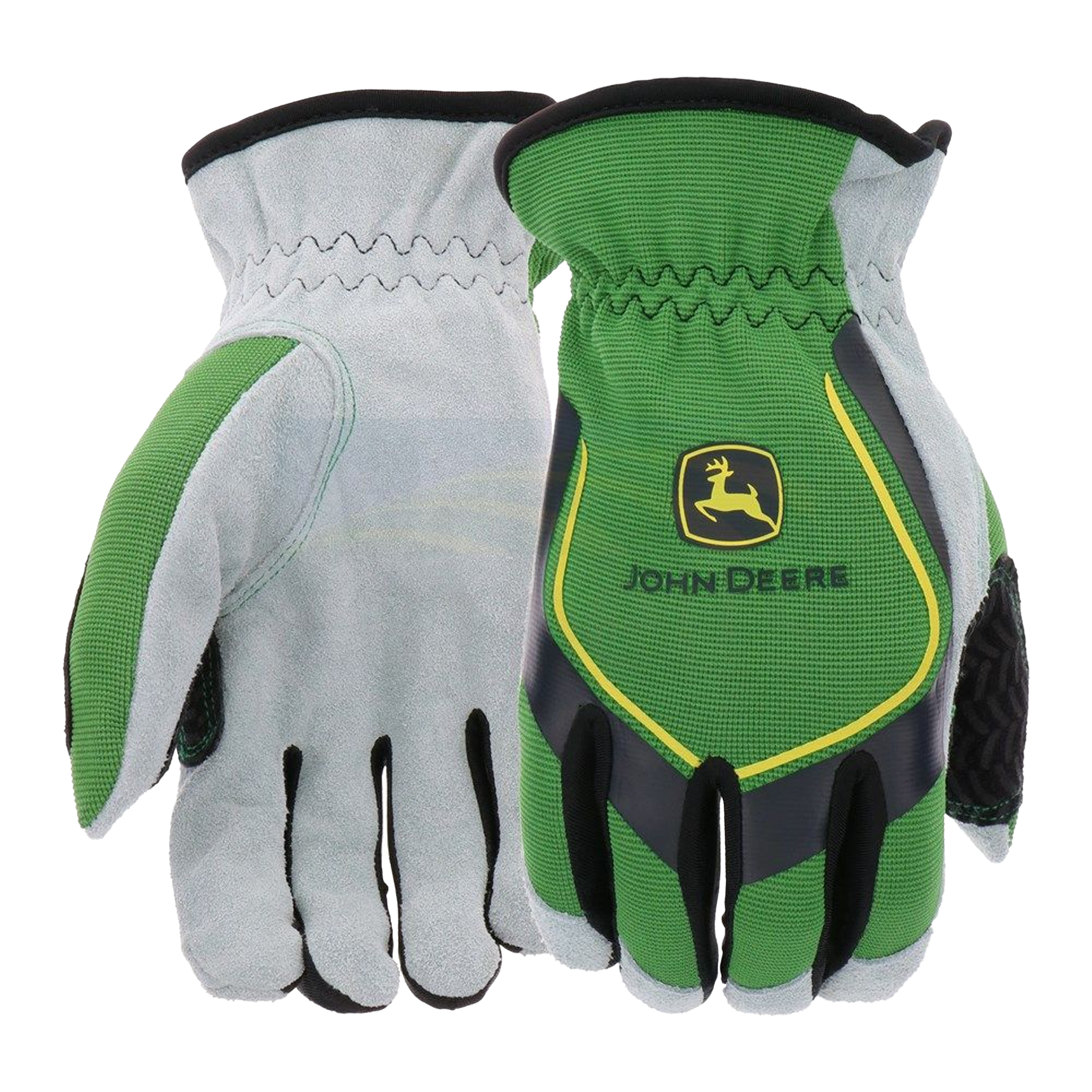 John Deere All Purpose Utility Gloves Leather Palm