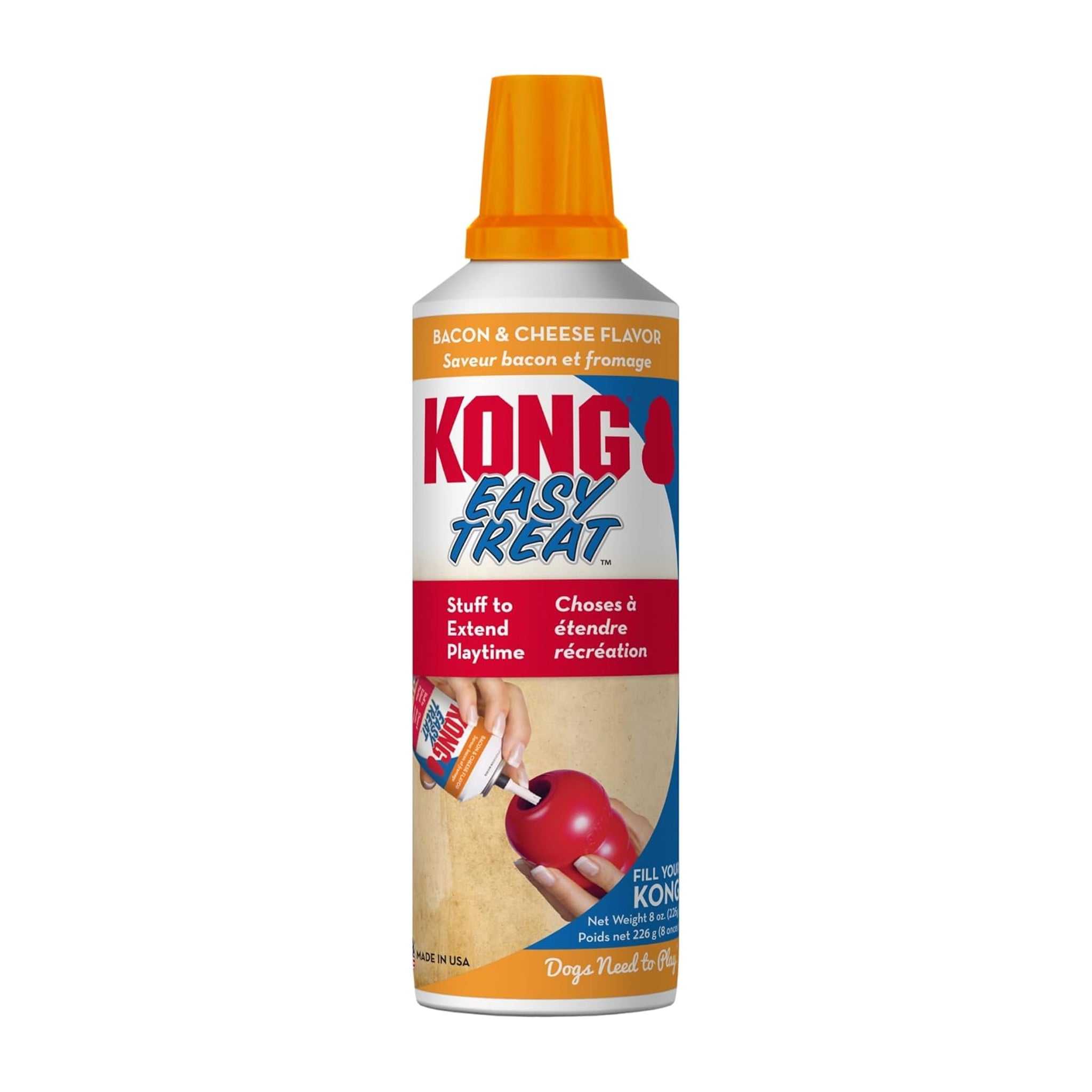 KONG Dog Easy Treat Paste – Puppy, Bacon Cheese & Liver