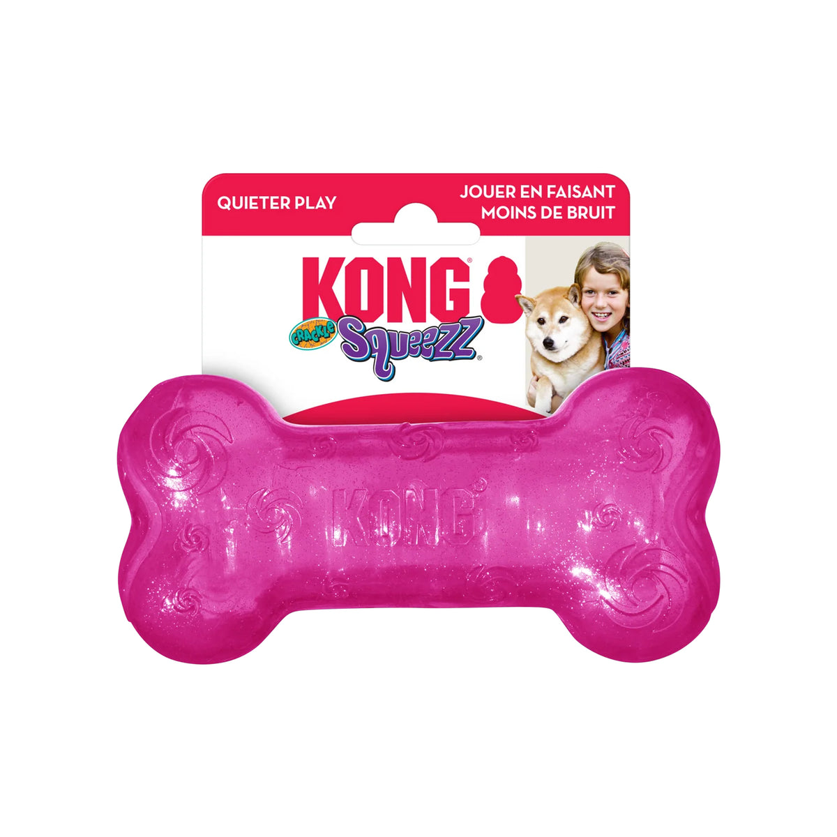 KONG Dog Squeeze Crackle Bone