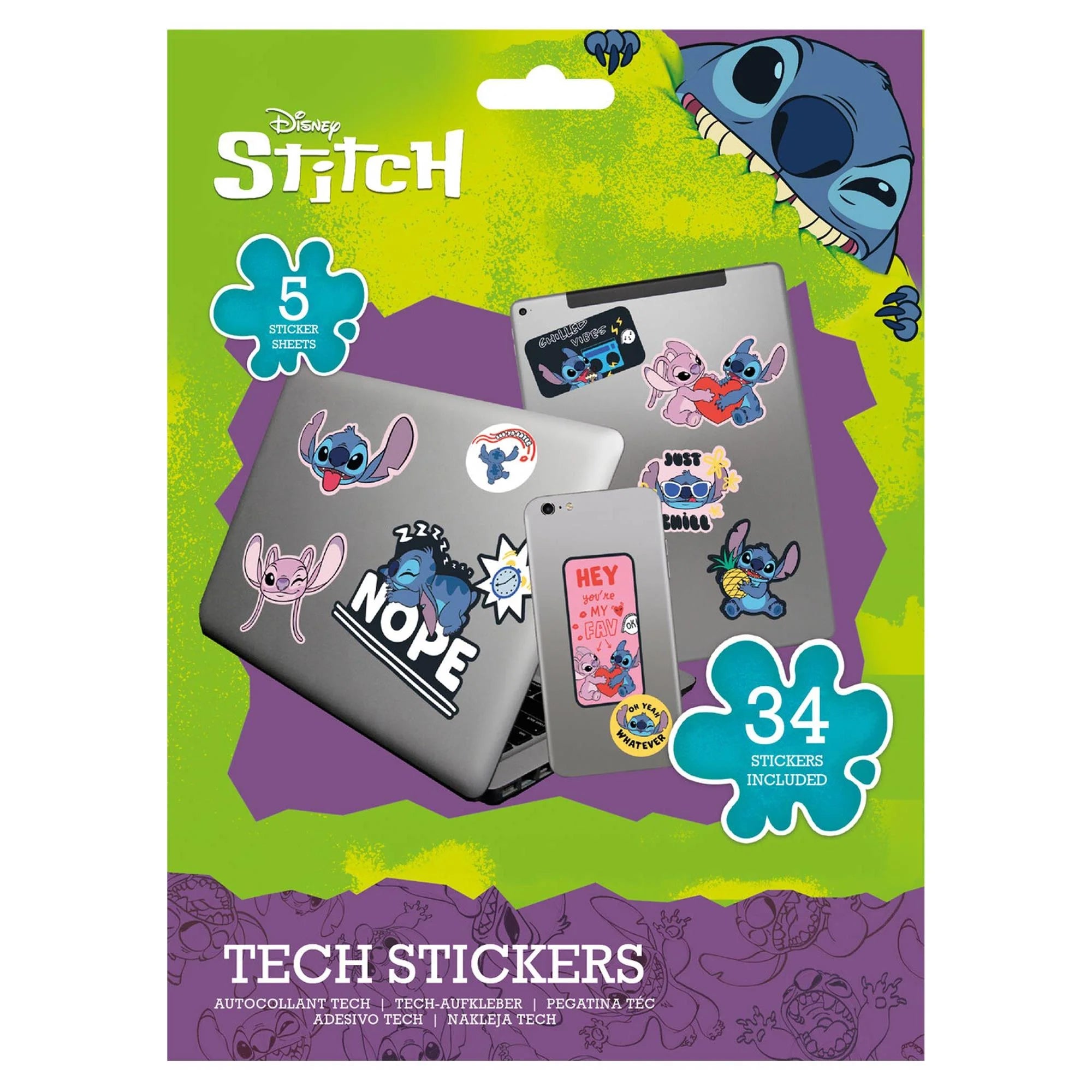 Pop Culture Tech Stickers Lilo & Stitch