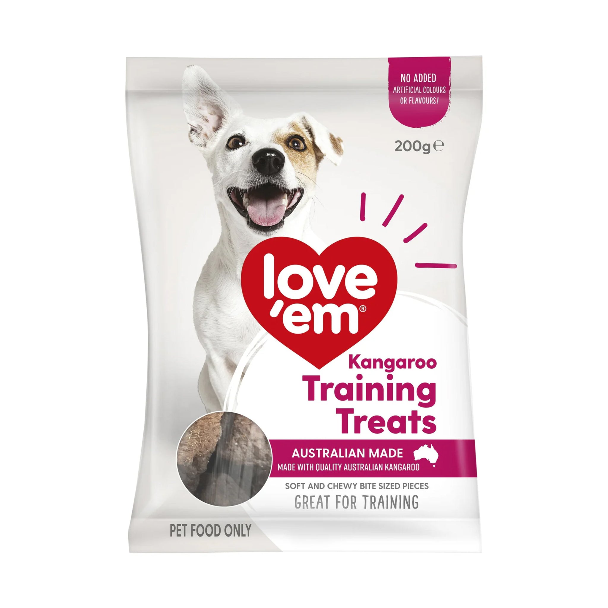 Love Em Kangaroo Mini Training Treats for Dogs – 200g