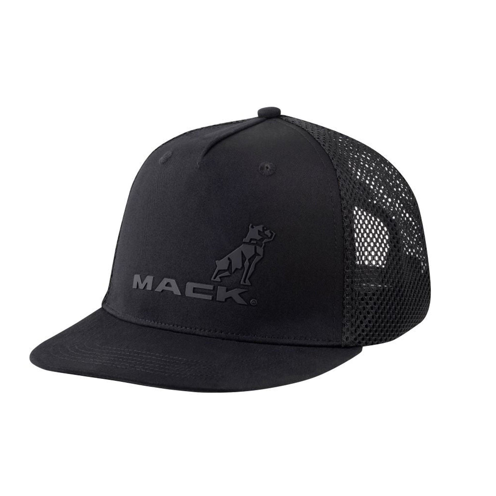 Mack Tonal Flat Brim Dart Trucker Cap