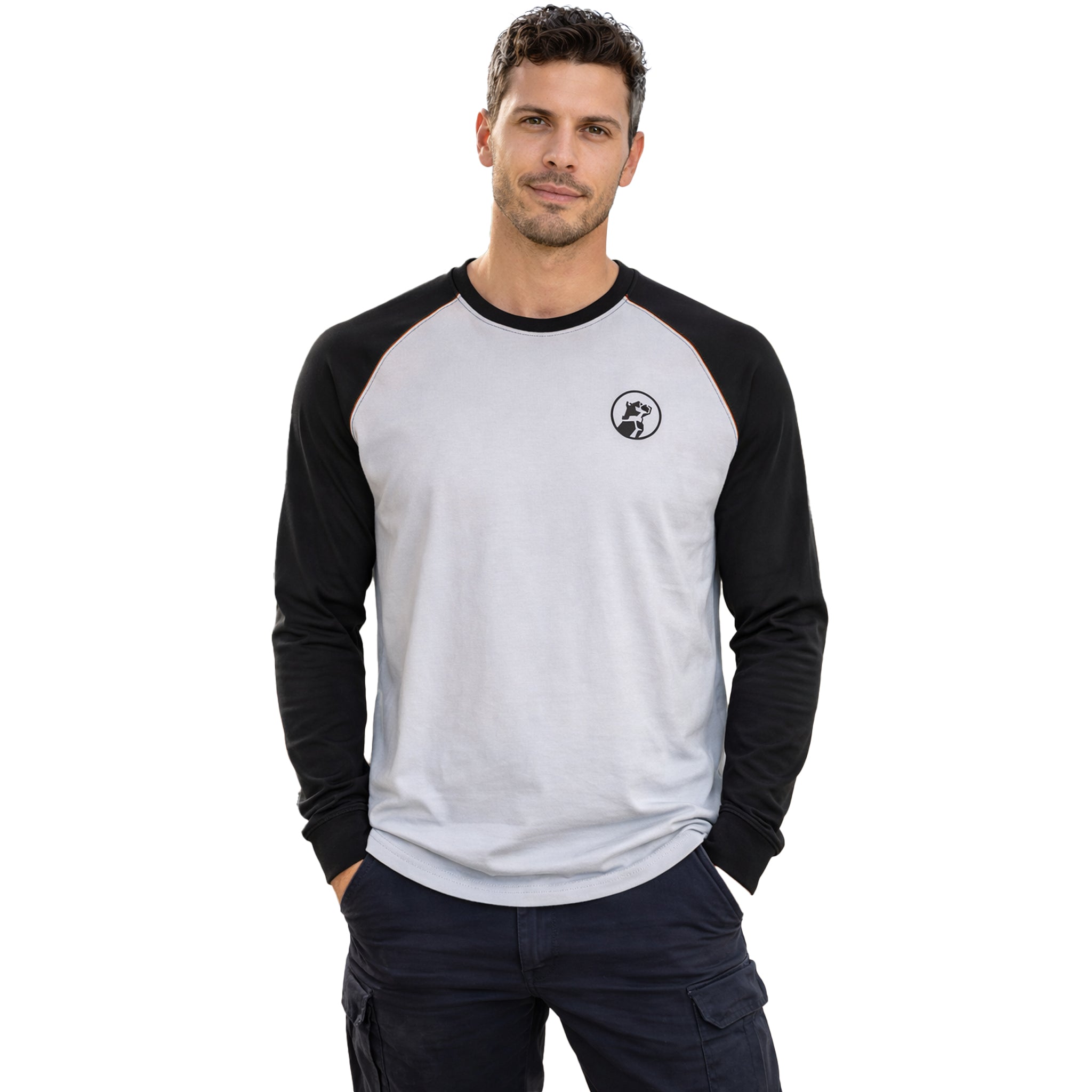 Mack Combination Long Sleeve Crew Neck Tee