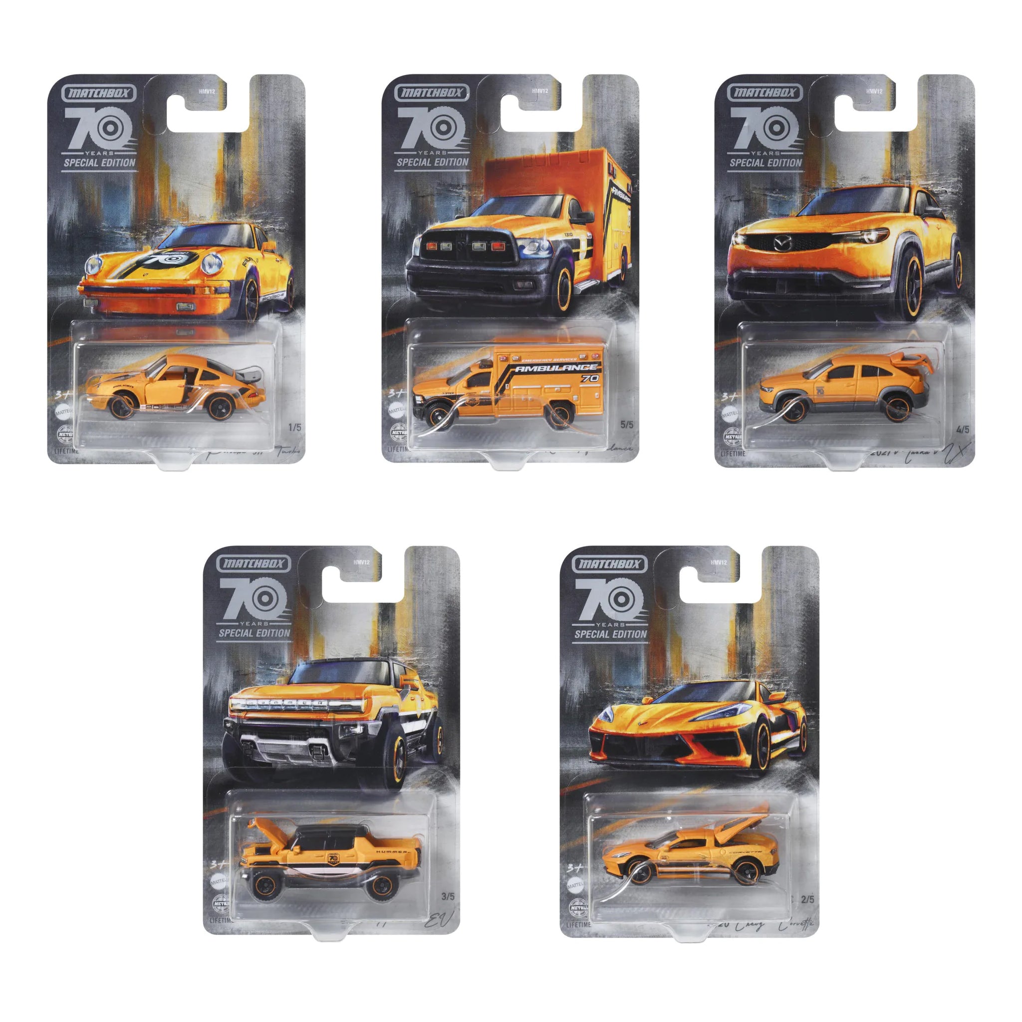 Matchbox 1:64 70th Anniversary Moving Parts Vehicles – Assorted