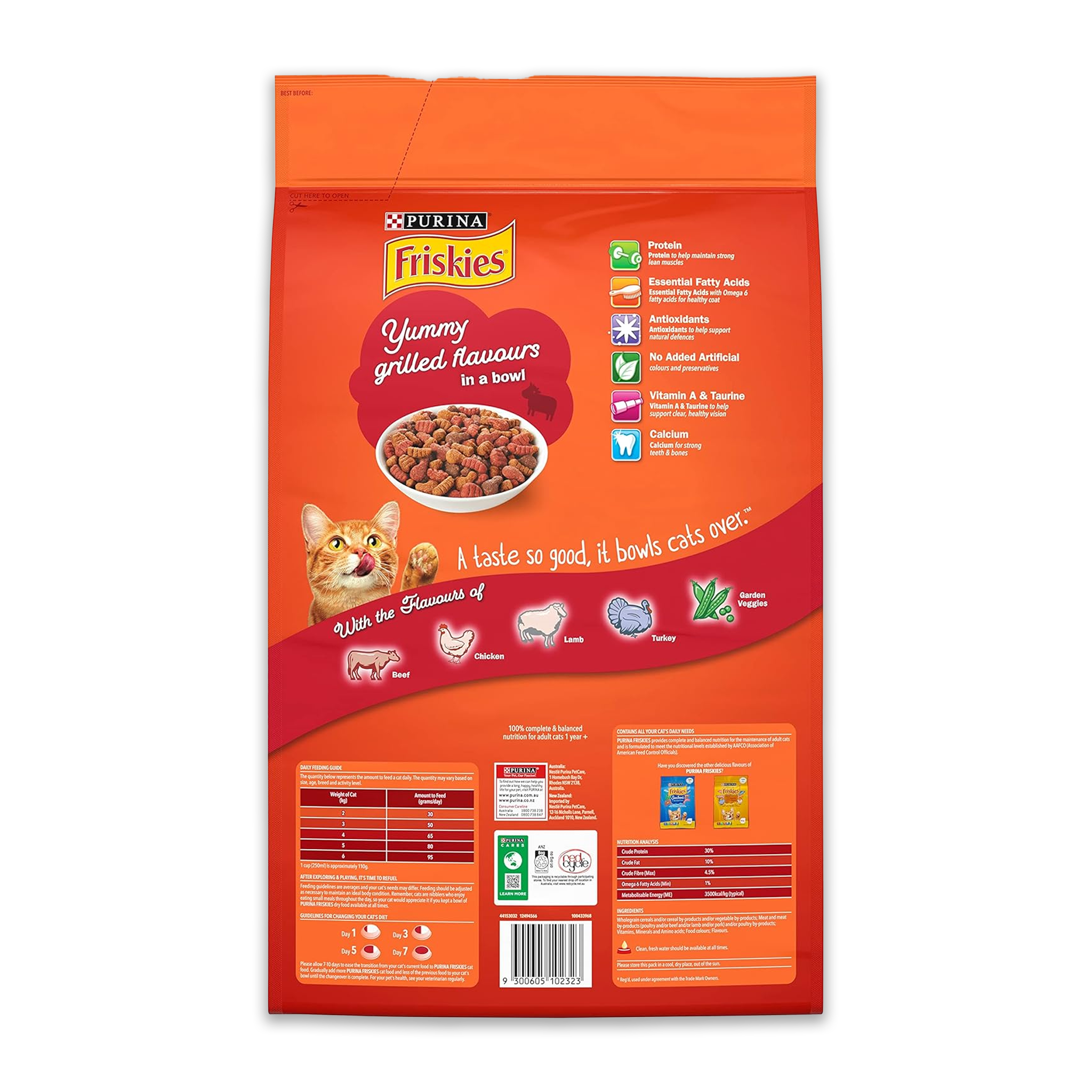 Friskies Cat Adult Dry Food Meaty Grills 10kg