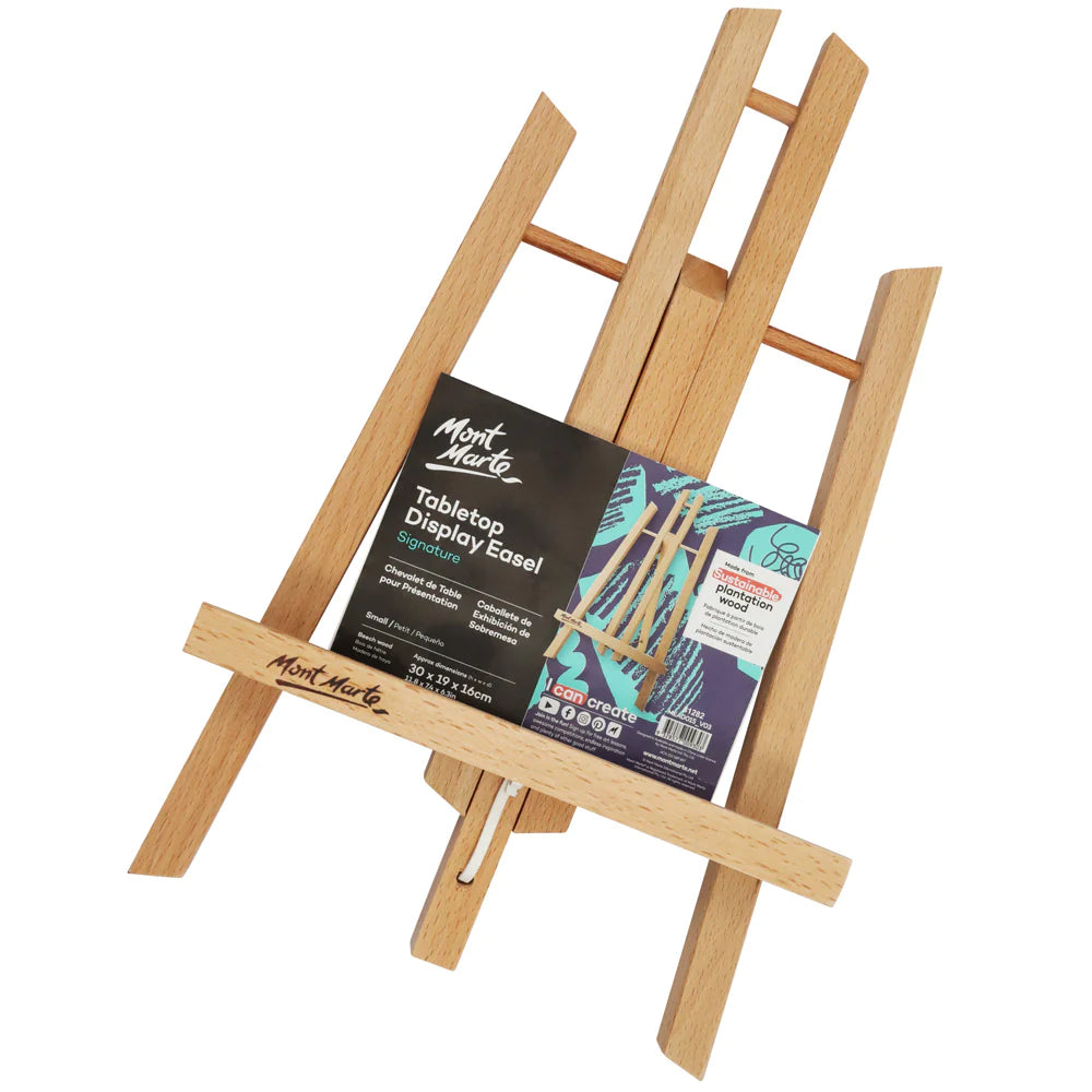 MONT MARTE Mini Display Easel Beech Wood Small