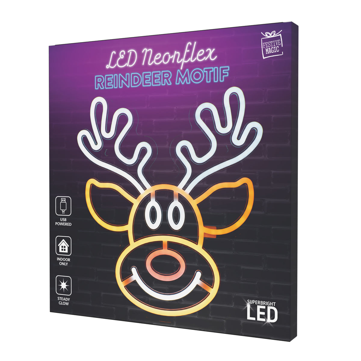 Neonflex Light Reindeer Motif