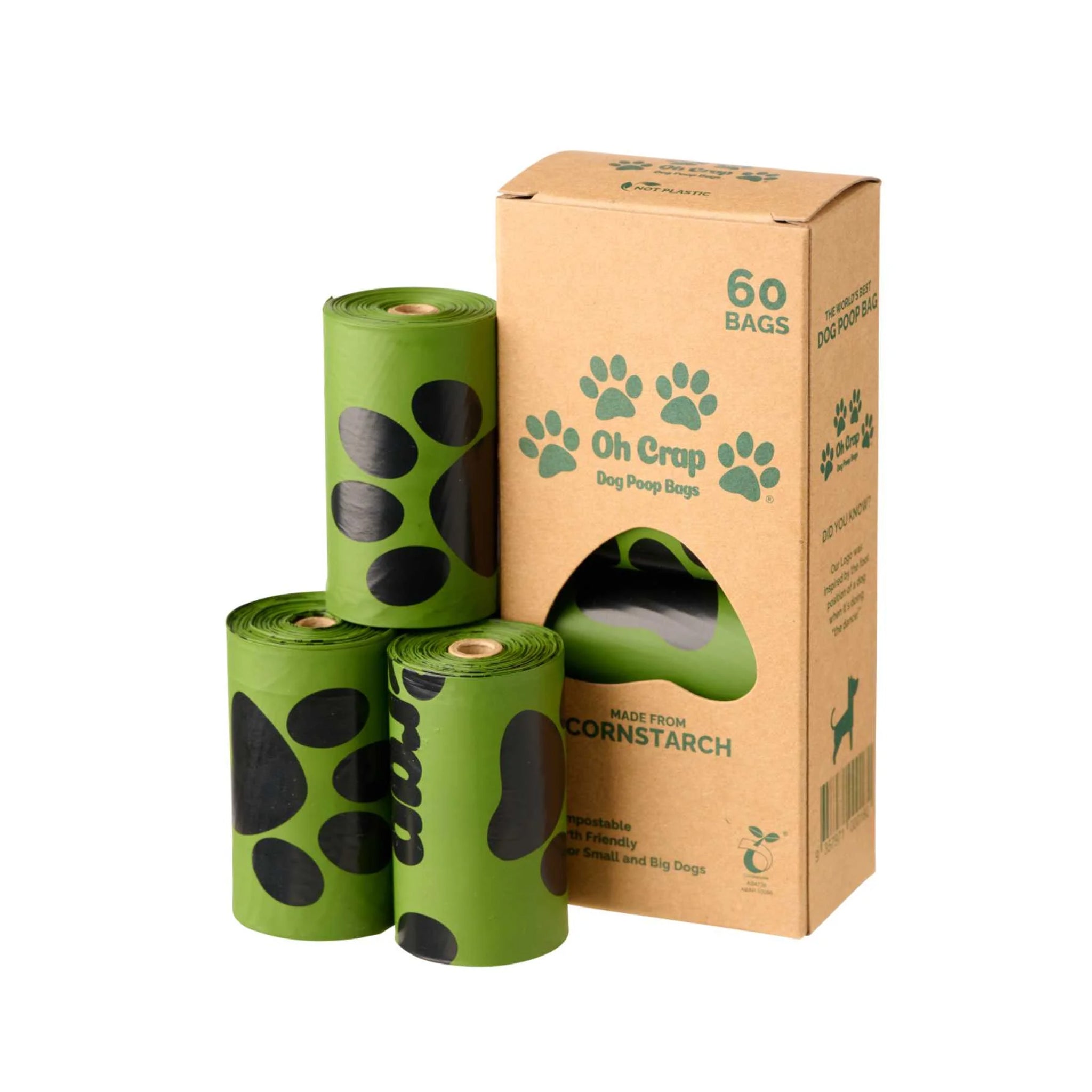 Oh Crap Compostable Dog Poop Bags – 60 & 240 Bags