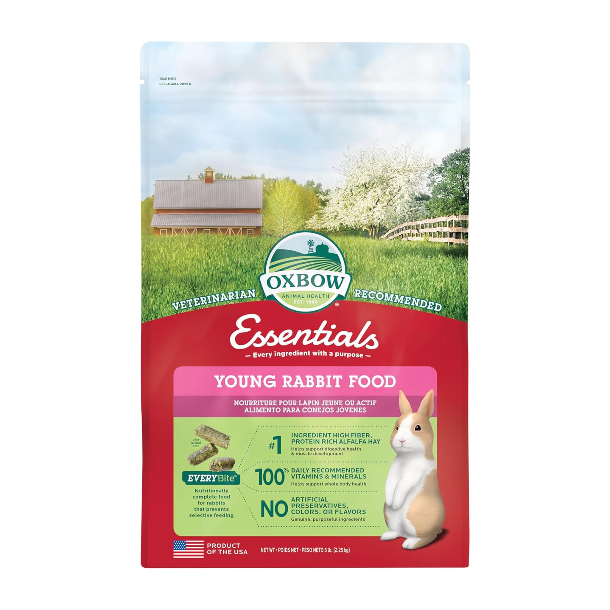 Oxbow Essentials Young Rabbit Food 2.25kg