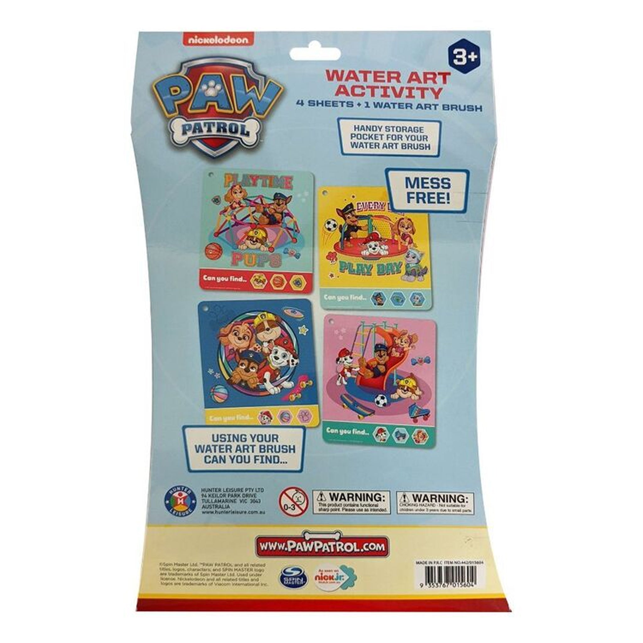 Paw Patrol Water Art Set