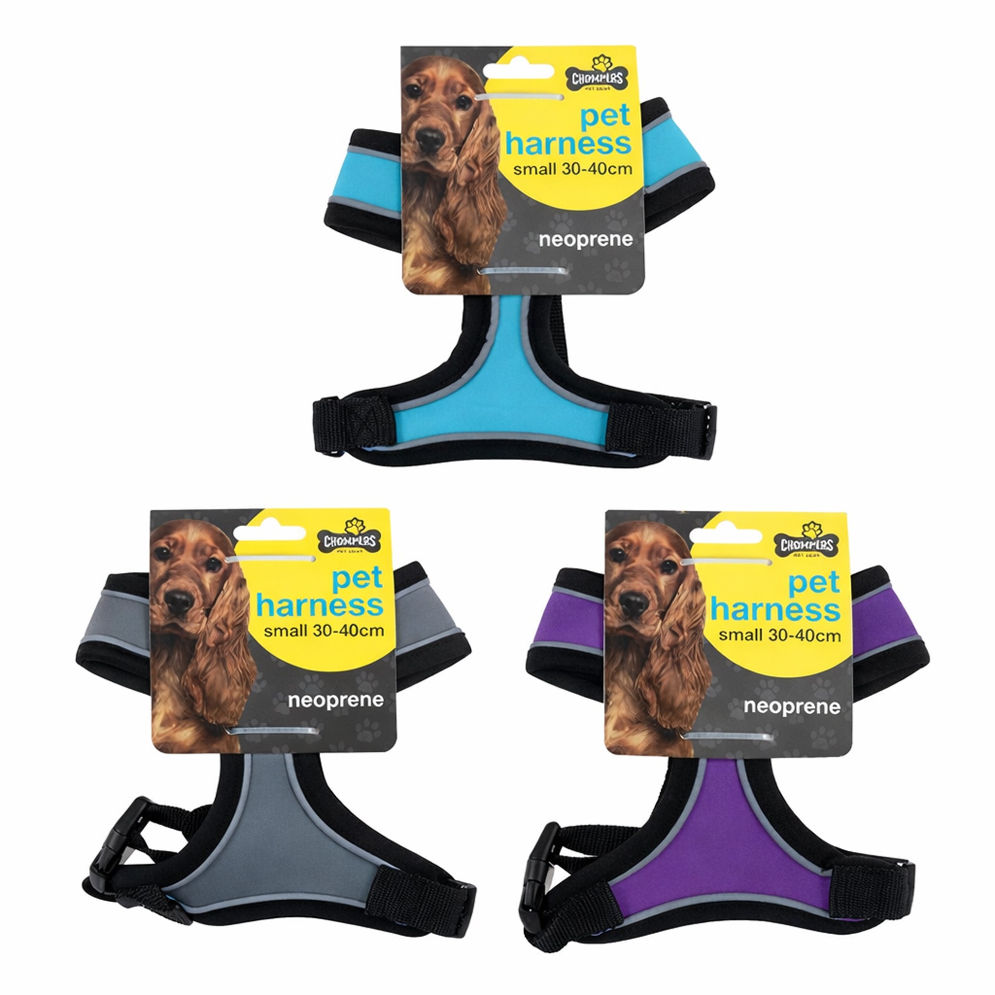 Pet Neoprene Harness – Medium (38–48cm) Assorted