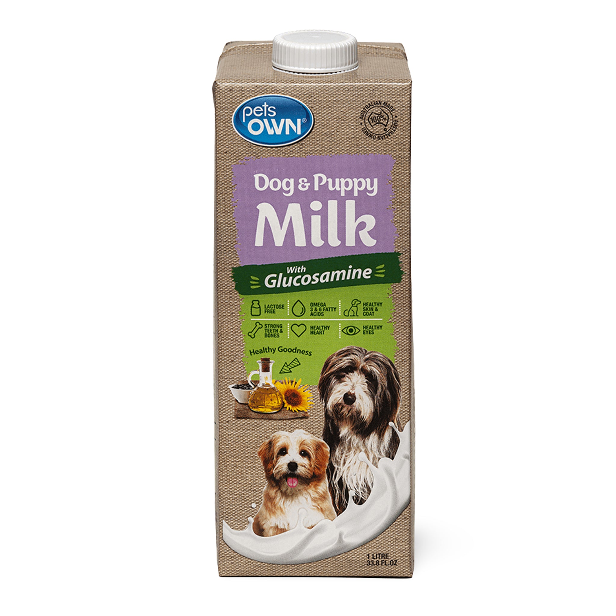Pets Own Dog & Puppy Milk - Lactose Free - 1L