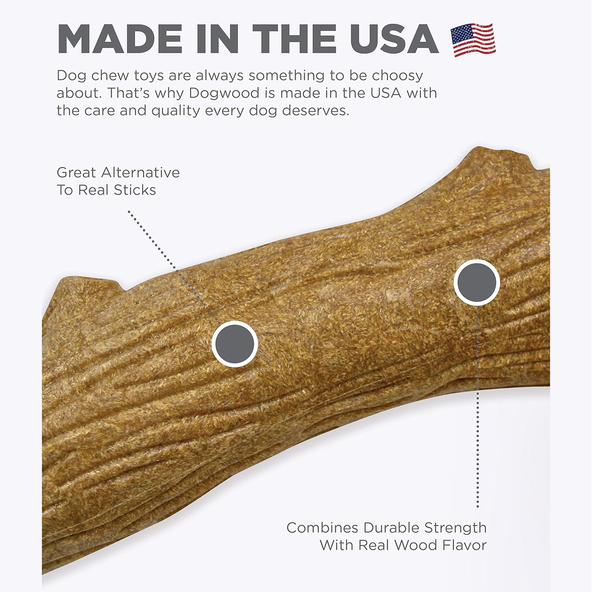 Petstages Dogwood Stick Chew Toy – Petit, Small, Medium & Large