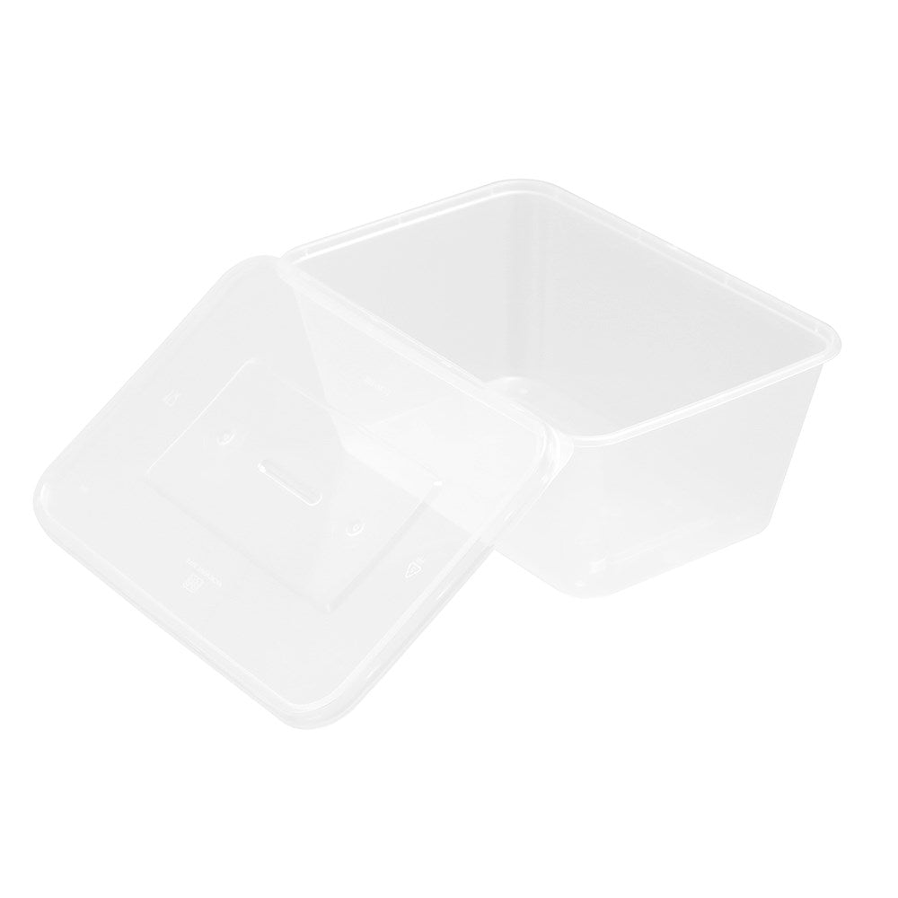 Rectangle Reusable Food Containers – 1L (25 Pack)