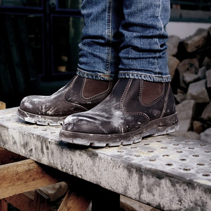 Redback Non-Safety Boots Bobcat UBOK Elastic Sided Claret