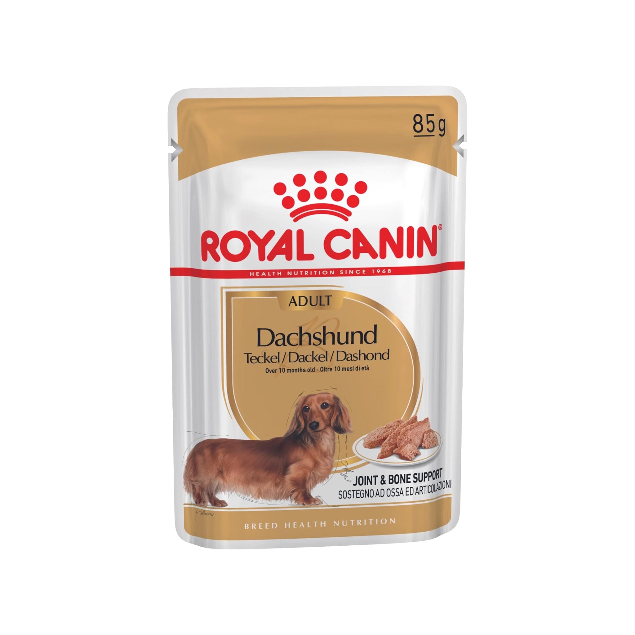 Royal Canin Adult Dachshund Wet Dog Food Pouches 12 x 85g