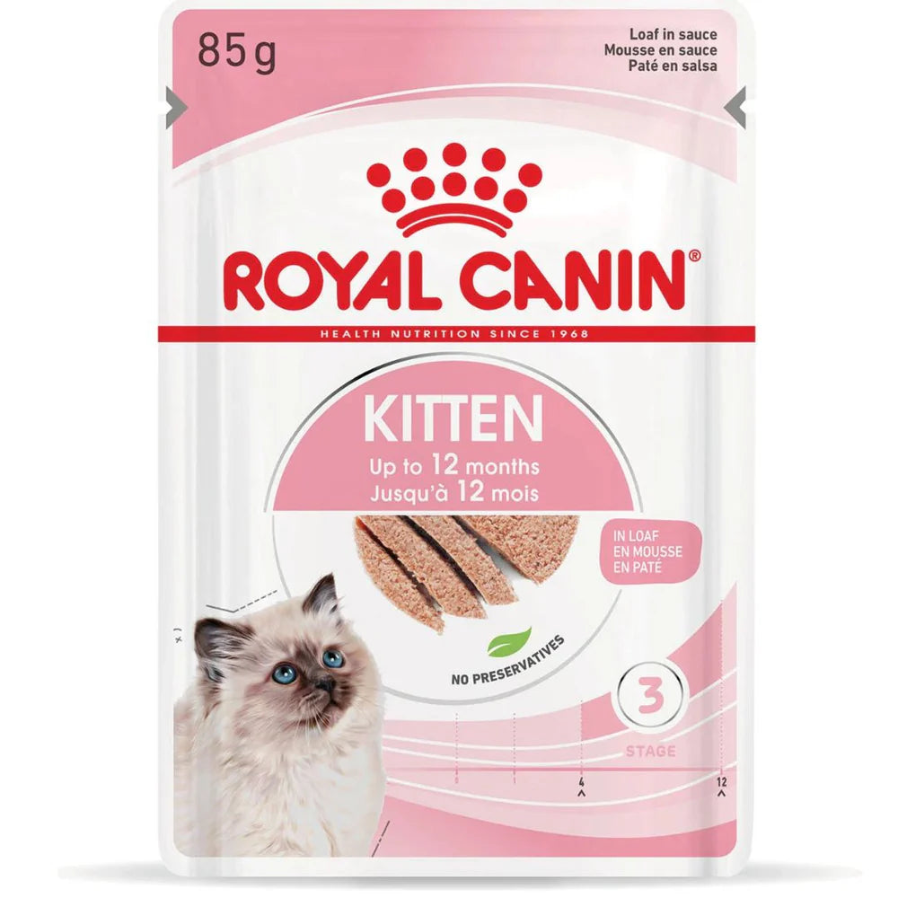 Royal Canin Kitten Loaf Pouches 85gx12
