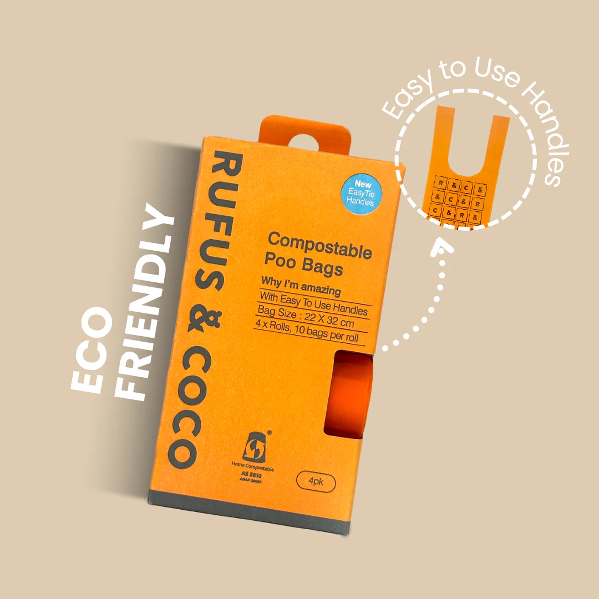 Rufus & Coco Do Good Biodegradable Poo Bags – 40 Pack