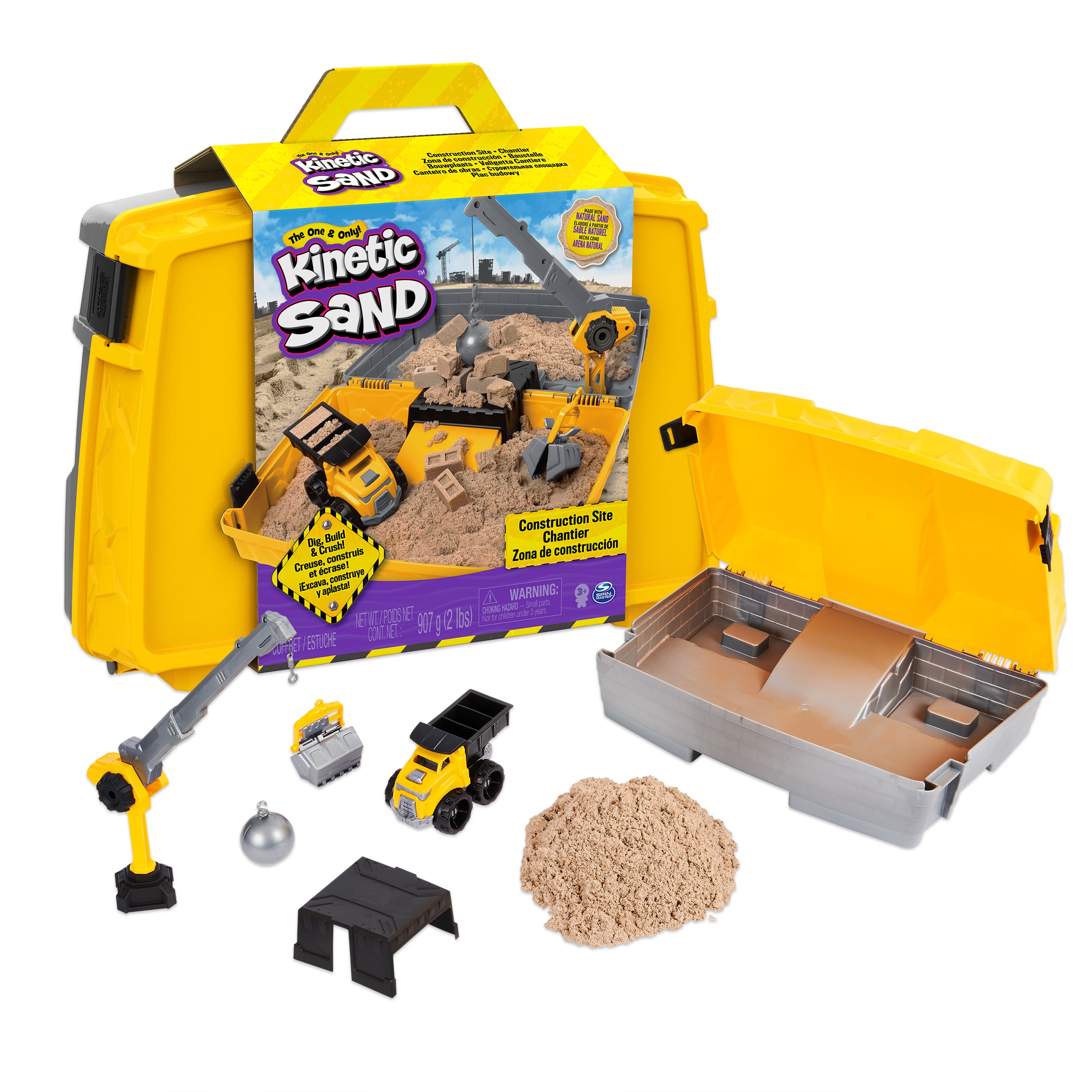 Kinetic Sand Construction Folding Sandbox