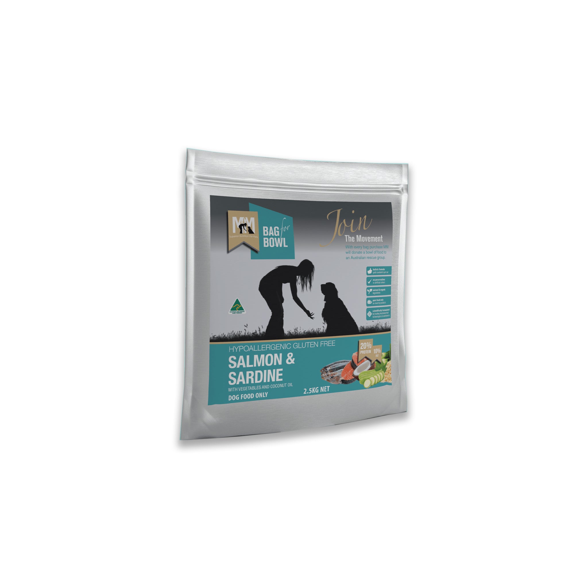 Meals for Mutts MFM Adult Dog Food Salmon and Sardine