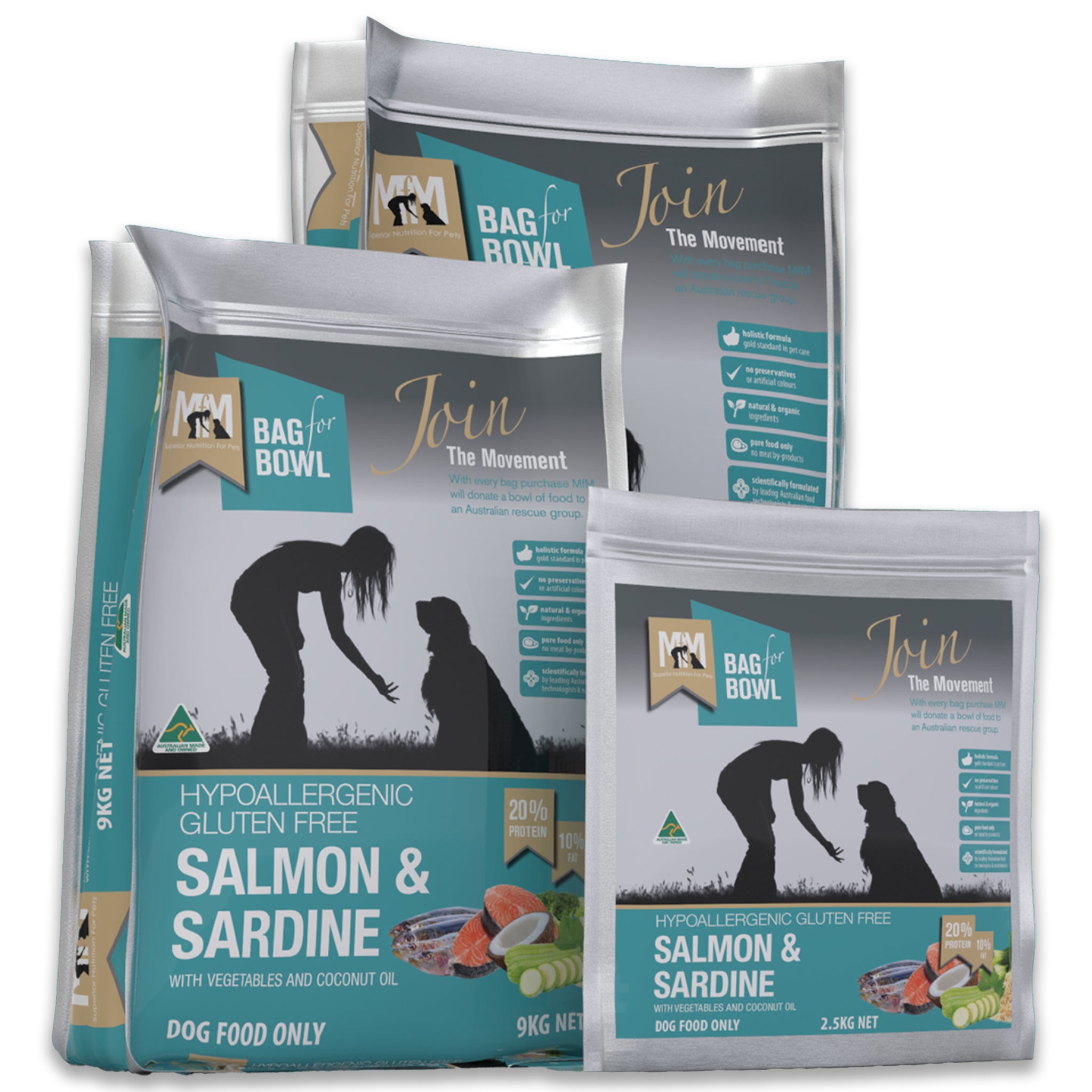 Meals for Mutts MFM Adult Dog Food Salmon and Sardine