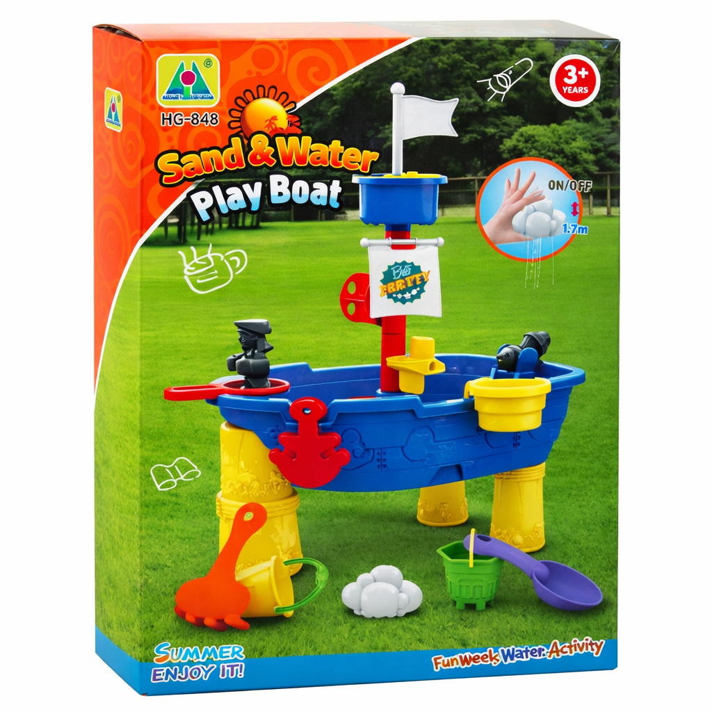 Sand and Water Play Boat Table