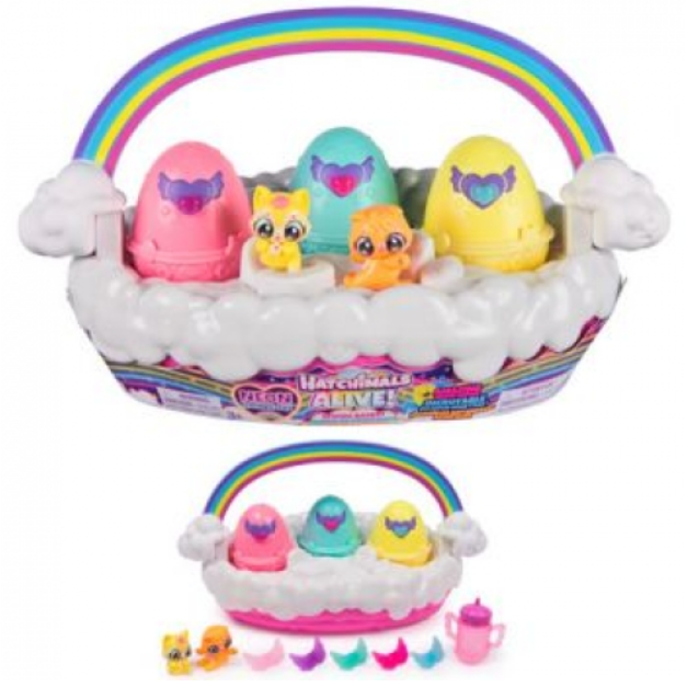 Hatchimals Alive Neon Rainbow Basket xx