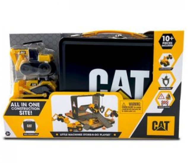 CAT Little Machines Store n Go Playset with 3 Vehicles
