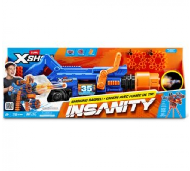 ZURU XSHOT Insanity Motorised Smoking Barrel