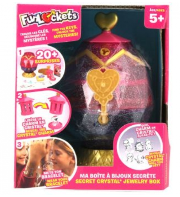 FunLockets Secret Crystal Jewellery Box Egg
