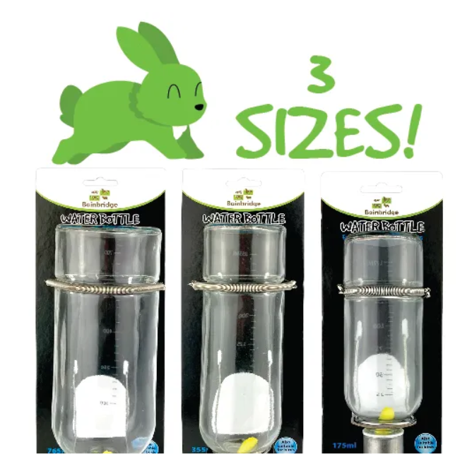 Bainbridge Glass Water Bottle Rabbits