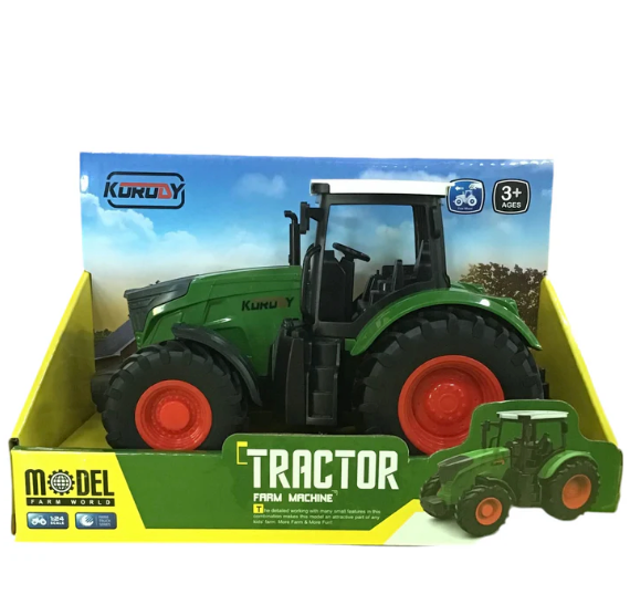 Farm Tractor 1:24 Freewheel 19cm