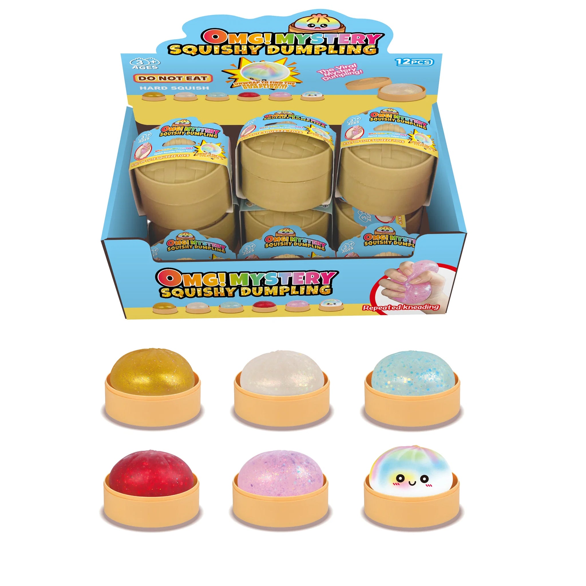 Squishy Mystery Holographic 8.5cm Dumpling assorted XX